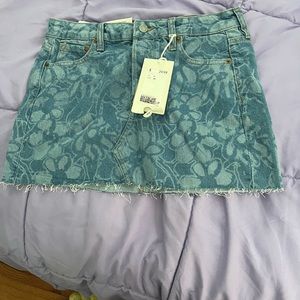 H&M denim mini skirt